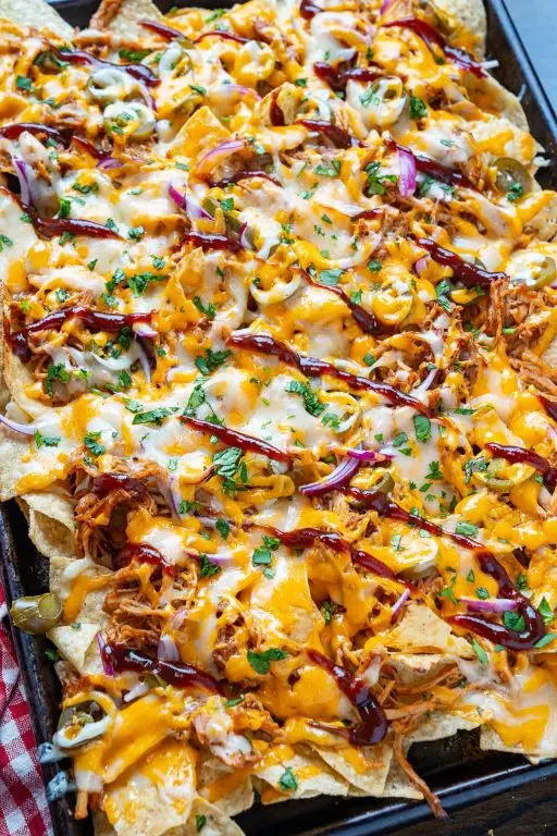 Pulled Pork Nachos with BBQ Sauce