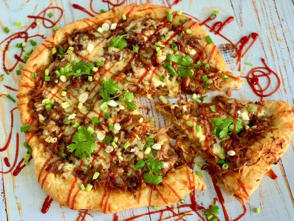 Pulled Pork Pizza with Caramelized Onions