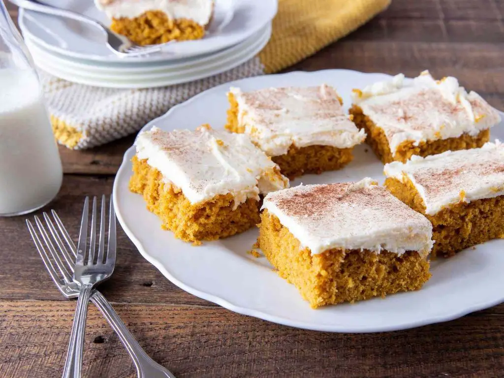 Pumpkin Cheesecake Bars with Cream Cheese Frosting