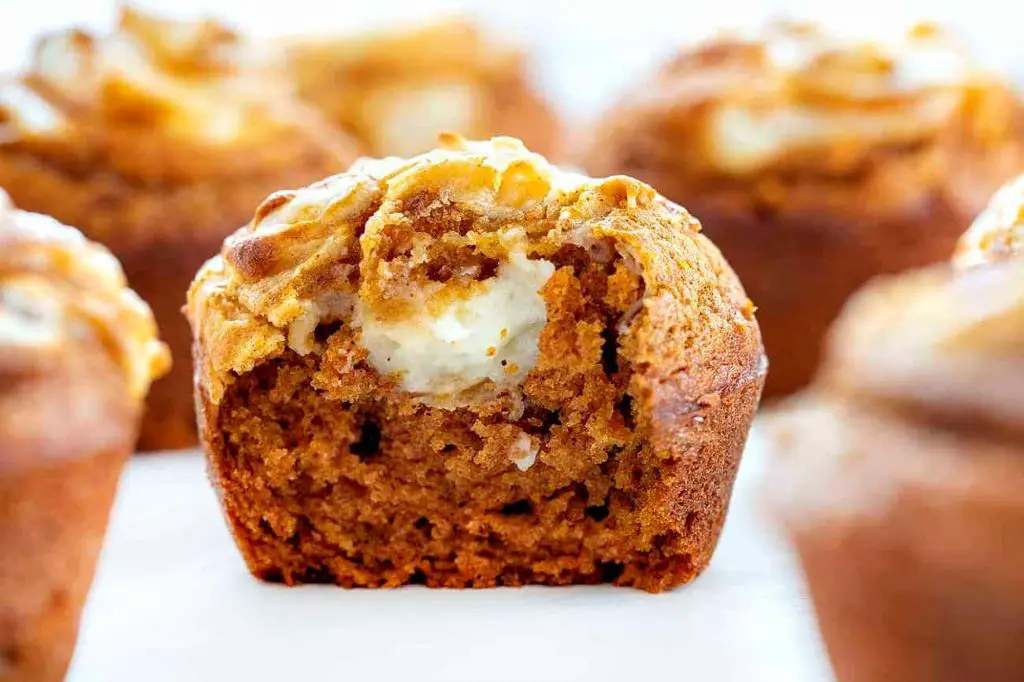 Pumpkin Cream Cheese Swirl Muffins