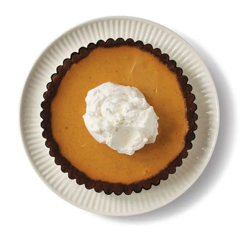 Pumpkin Cream Cheese Tart with Gingersnap Crust