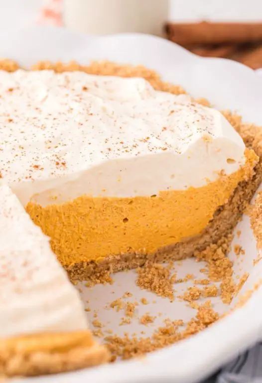 Pumpkin Mousse Pie with Graham Cracker Crust