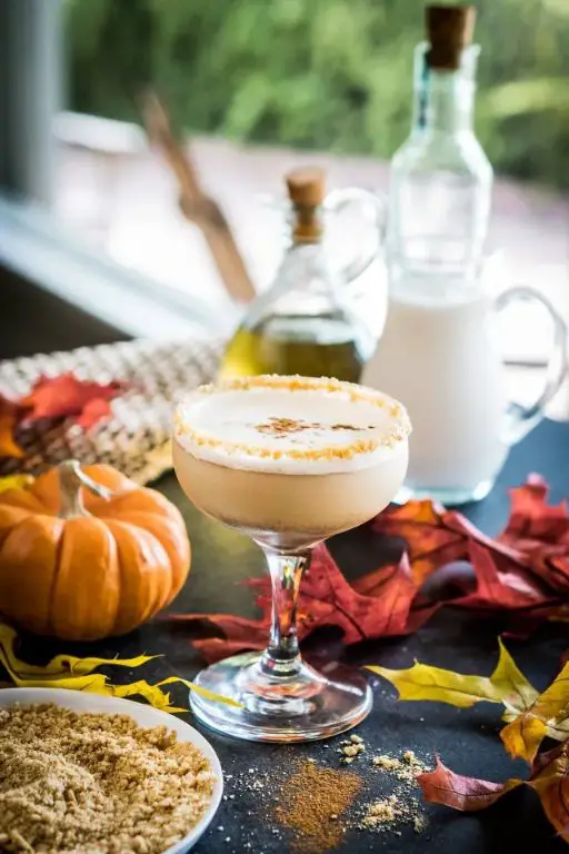Pumpkin Pie Martini with Hazelnut Liqueur