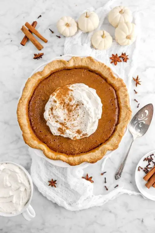Pumpkin Pie with Spiced Whipped Cream