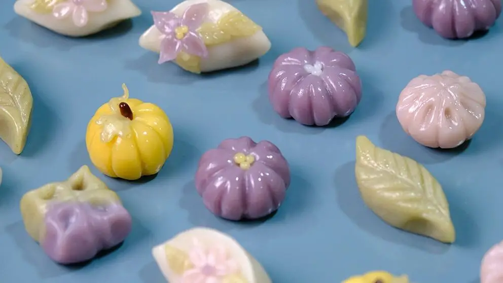 Pumpkin Songpyeon (Autumn Rice Cakes)
