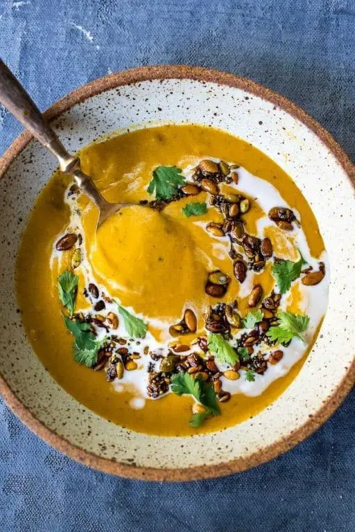 Pumpkin Soup with Indian Spices