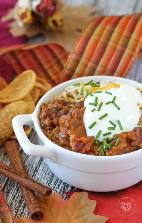 Pumpkin Spice Crock Pot Chili