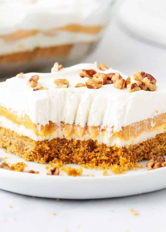 Pumpkin Spice Dessert Lasagna