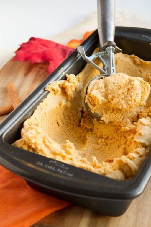 Pumpkin Spice Keto Ice Cream