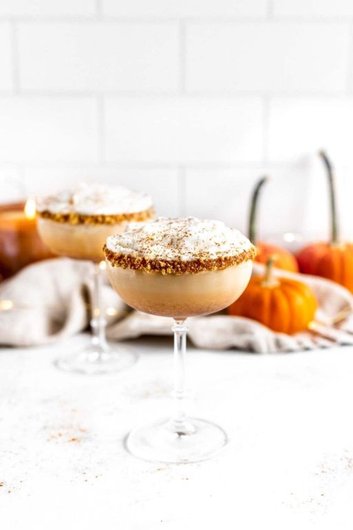 Pumpkin Spice Latte Martini with Whipped Cream