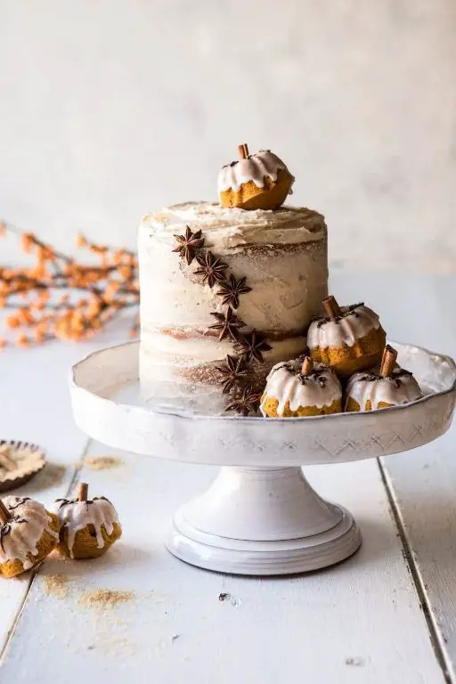 Pumpkin Spice Layer Cake with Maple Buttercream