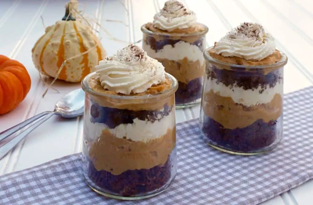 Pumpkin Spice Mini Trifle with Gingerbread Crumbs