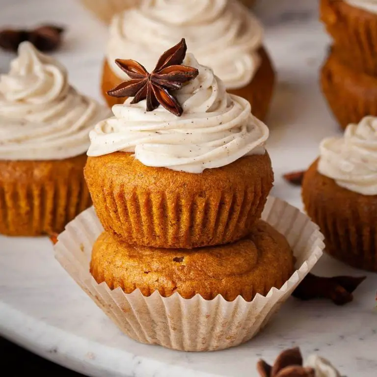Pumpkin Spice Muffins with Cream Cheese Frosting