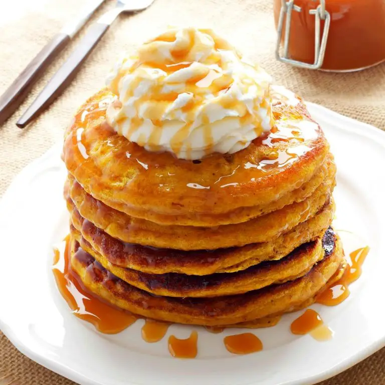 Pumpkin Spice Pancakes with Maple Syrup