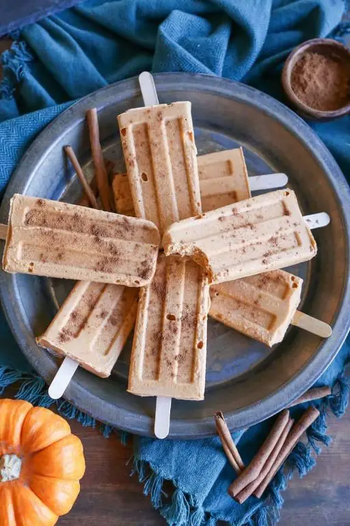 Pumpkin Spice Popsicles