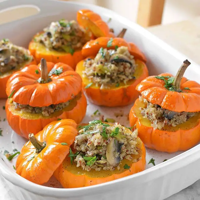 Pumpkin and Quinoa Stuffed Casserole
