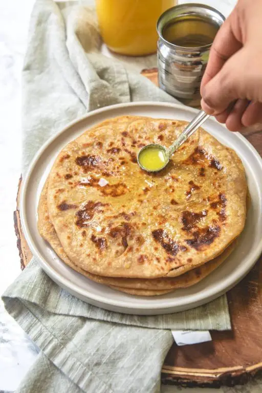 Puran Poli with Ghee