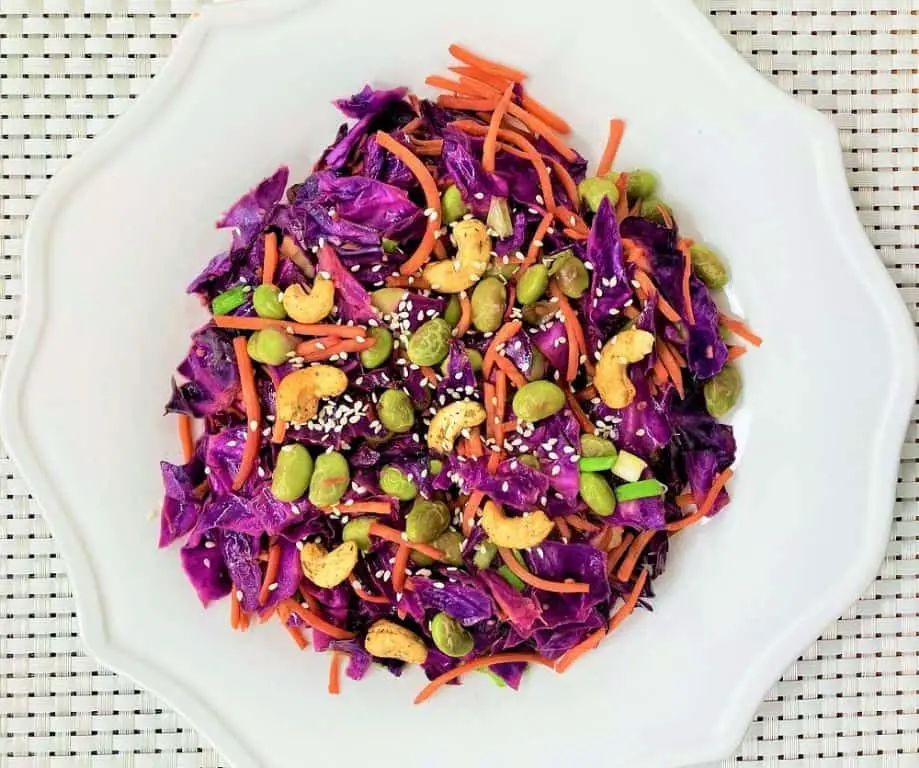 Purple Cabbage Stir-Fry with Ginger