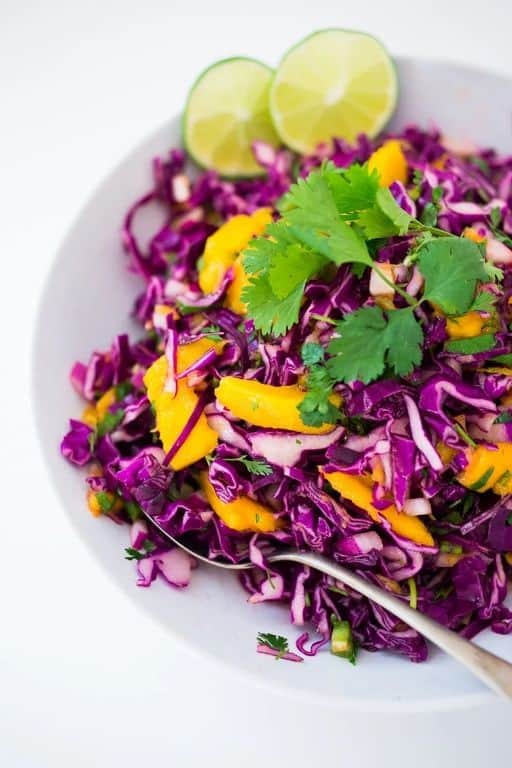 Purple Cabbage and Mango Salsa