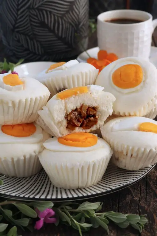Puto Pao with Sweet Meat Filling