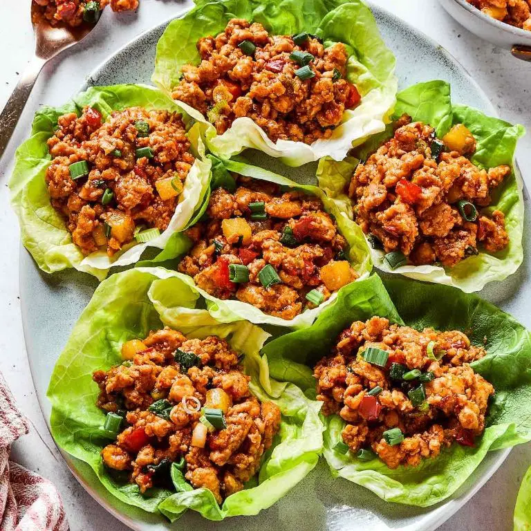 Quick Ground Chicken Lettuce Wraps