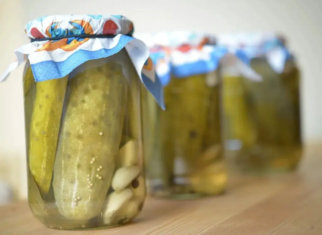 Quick Polish Dill Pickles with Vinegar