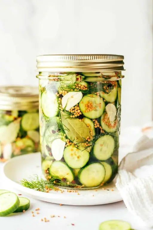 Quick Refrigerator Pickled Cucumbers