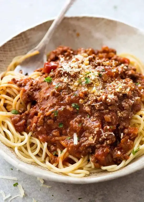 Quick Spaghetti Bolognese