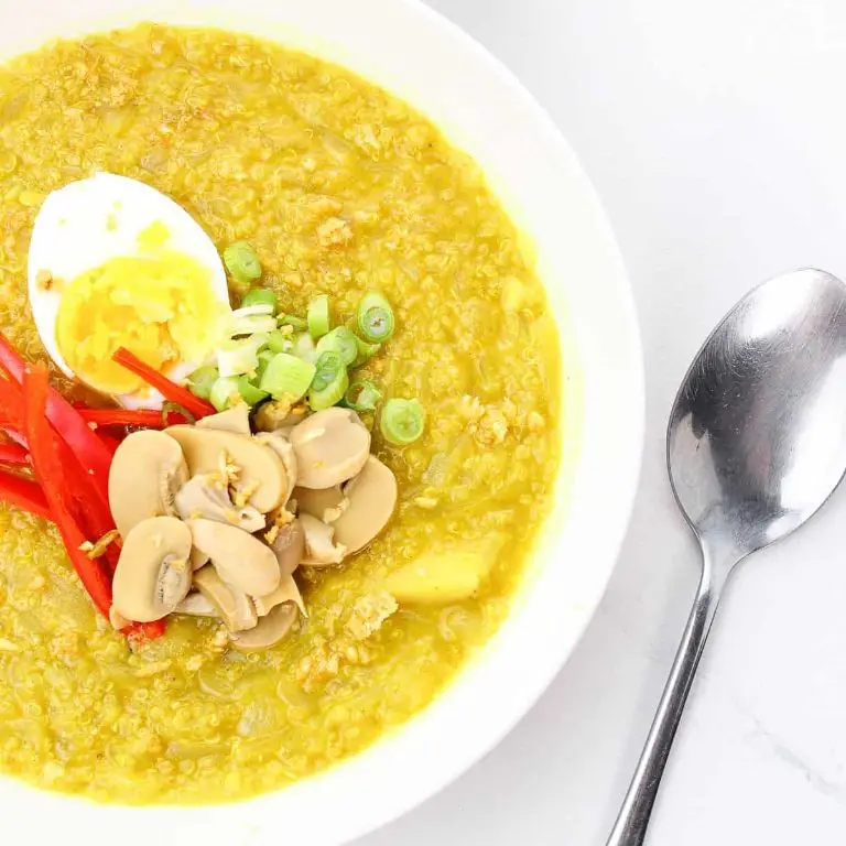 Quinoa Arroz Caldo with Ginger