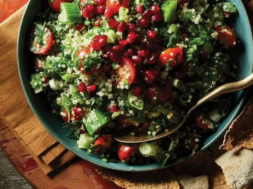 Quinoa Tabouli with Pomegranate Seeds