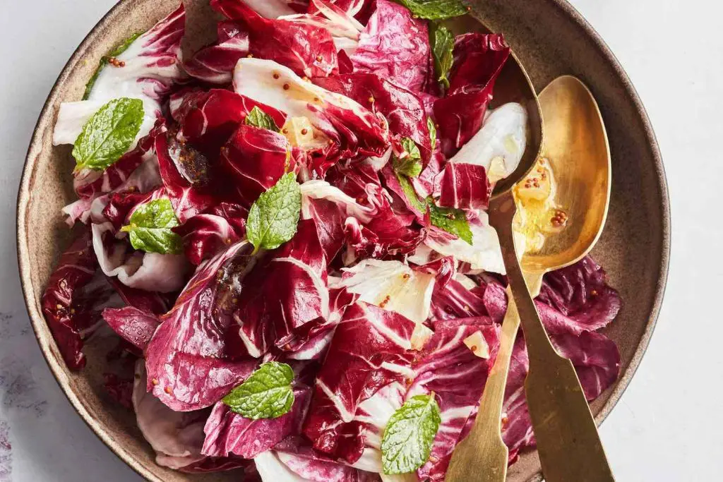 Radicchio and Apple Slaw with Lemon Dressing
