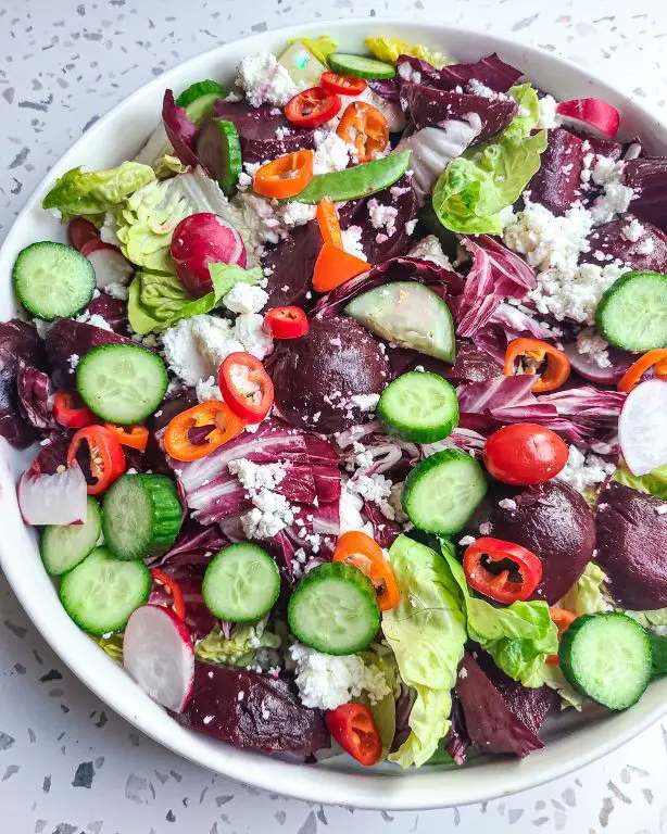 Radicchio and Beetroot Salad with Feta