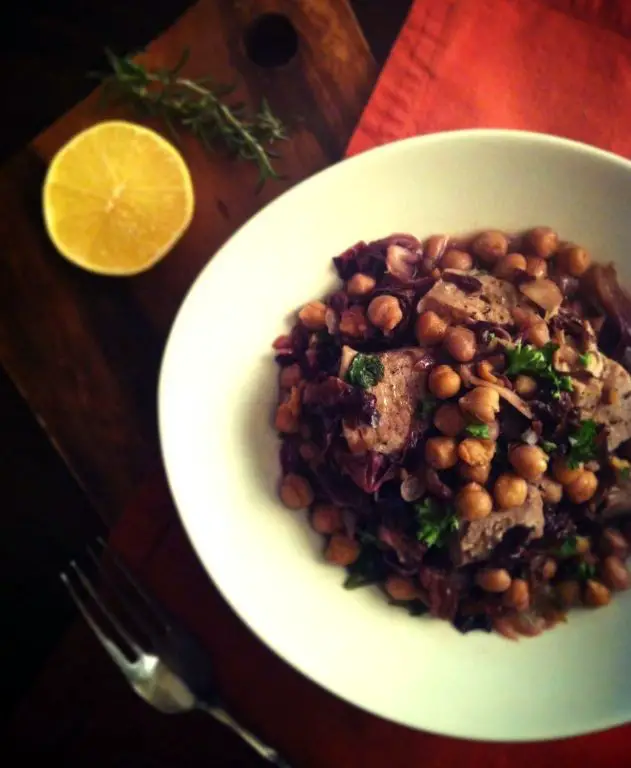 Radicchio and Chickpea Stew