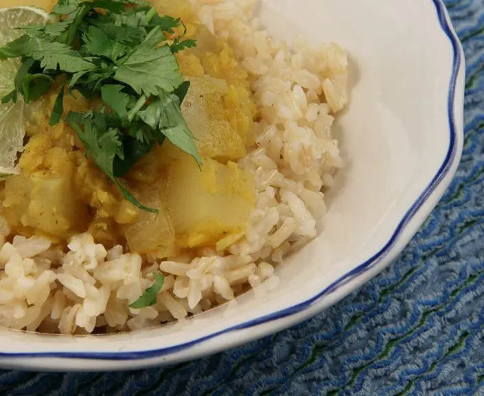 Radish and Coconut Curry