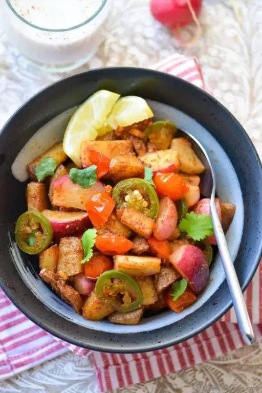 Radish and Potato Sabzi