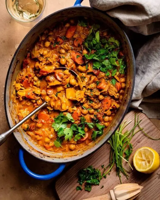Rainbow Carrot and Chickpea Stew