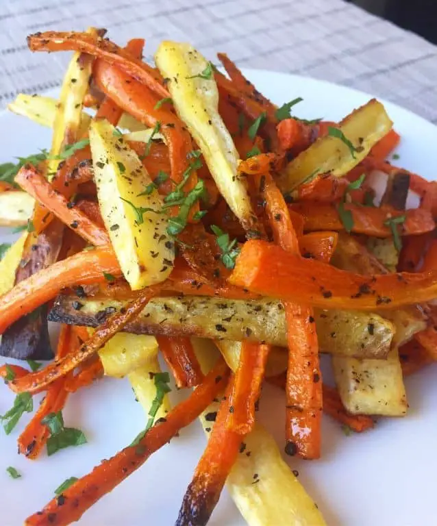 Rainbow Carrot and Parsnip Fries