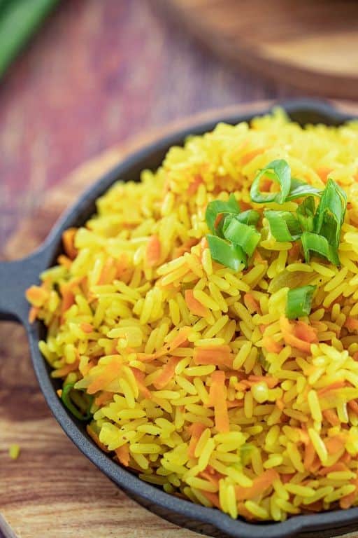 Rainbow Carrot and Turmeric Rice