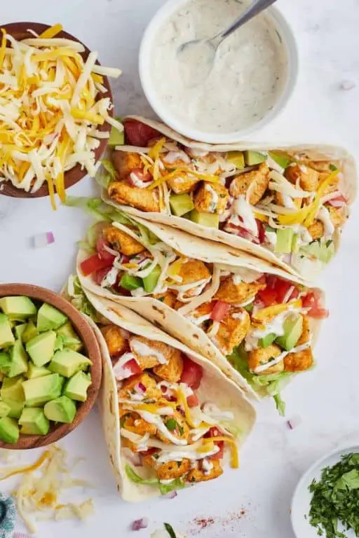 Ranch Dressing Chicken Tacos