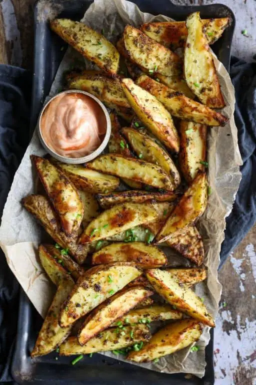Ranch Dressing Potato Wedges