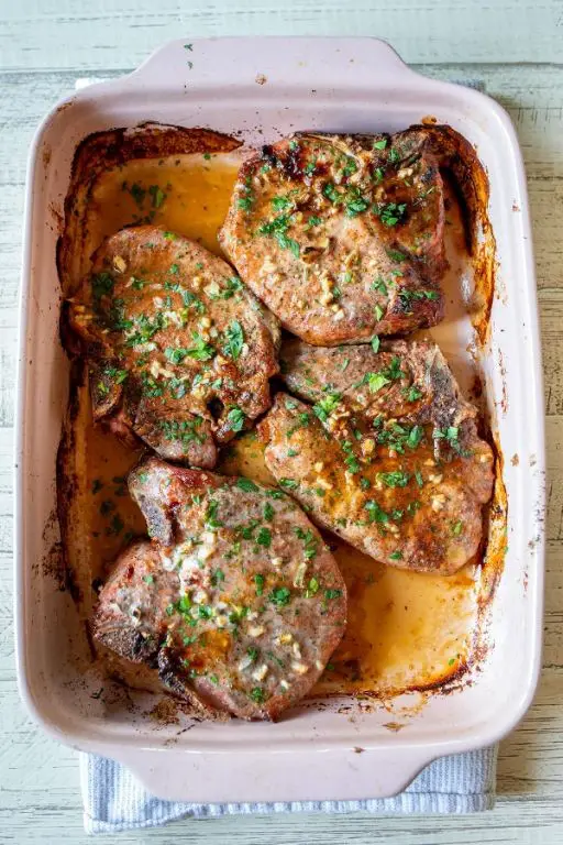 Ranch Pork Chops with Garlic Butter