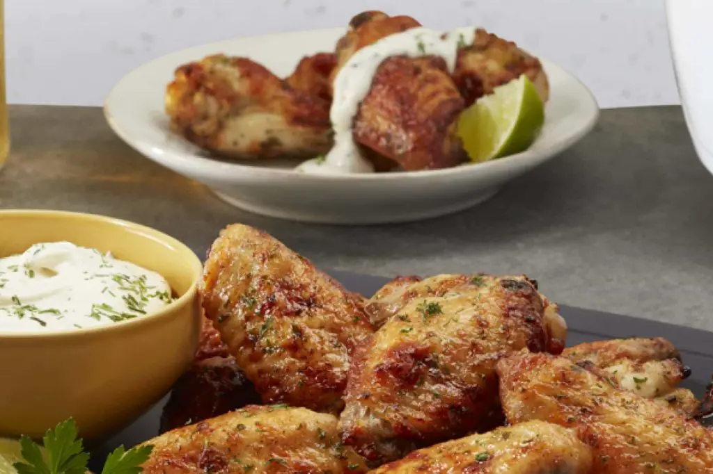Ranch Seasoned Air Fryer Chicken Wings