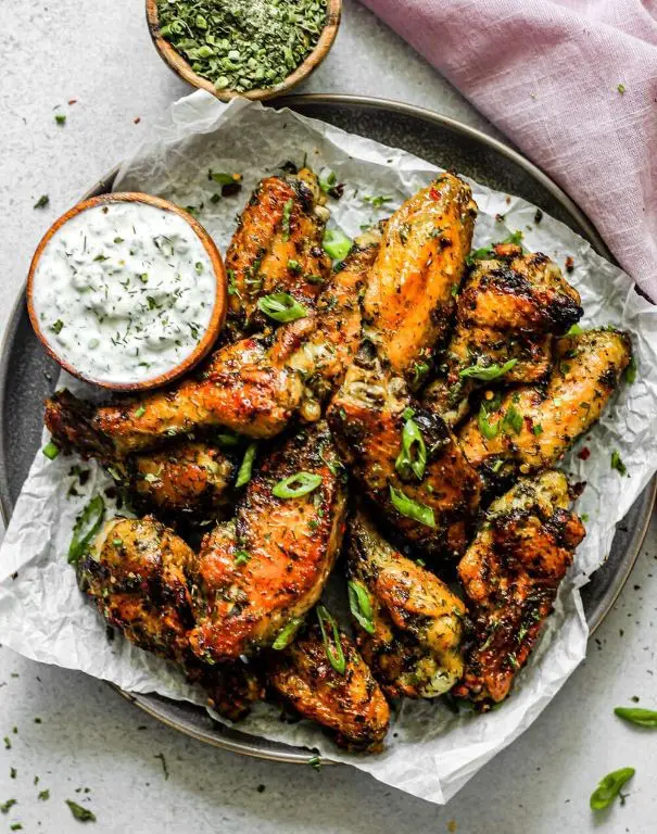 Ranch Seasoned Baked Chicken Wings