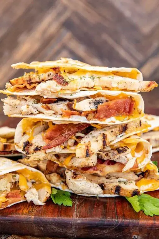 Ranch Shredded Chicken Quesadillas