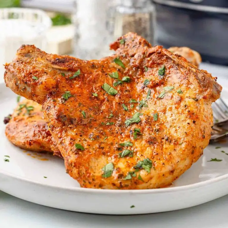 Ranch-Seasoned Air Fryer Pork Chops