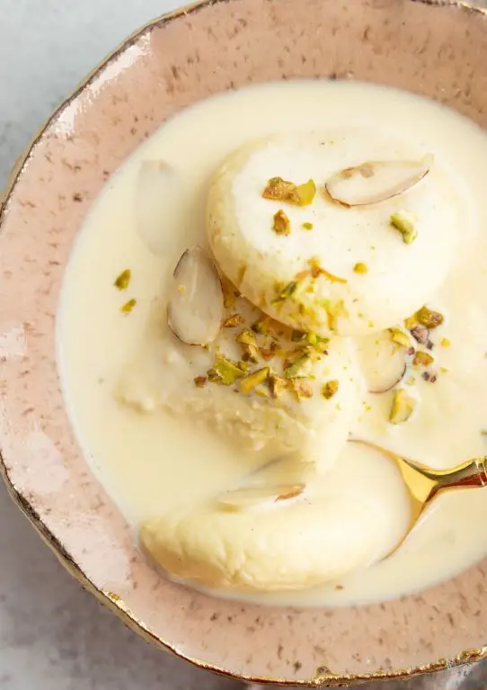 Rasmalai with Cardamom Flavor