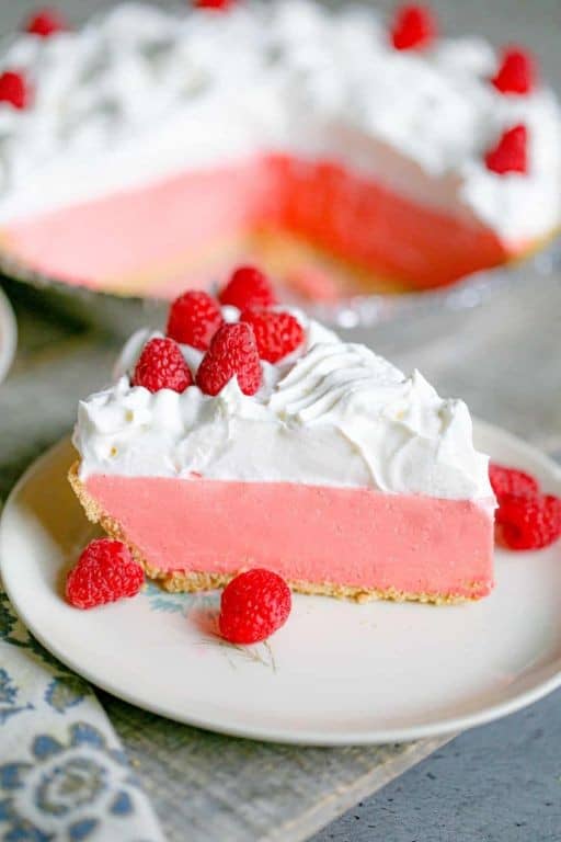 Raspberry Jello Cool Whip Pie