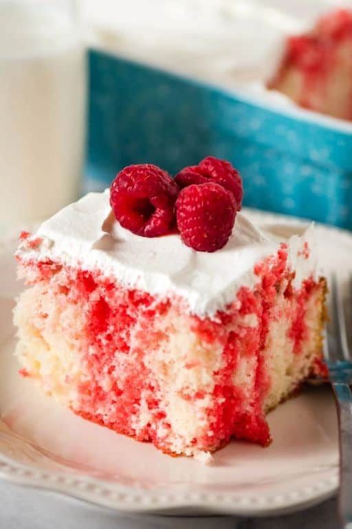 Raspberry Jello Instant Pudding Cake