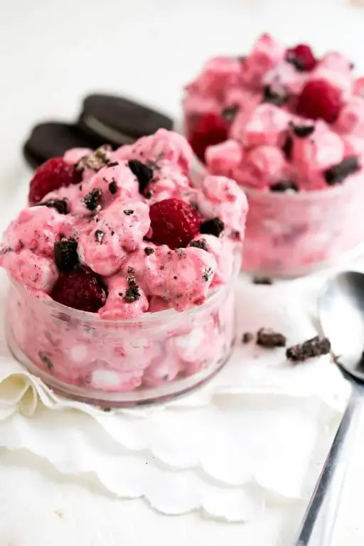 Raspberry Oreo Fluff Trifle