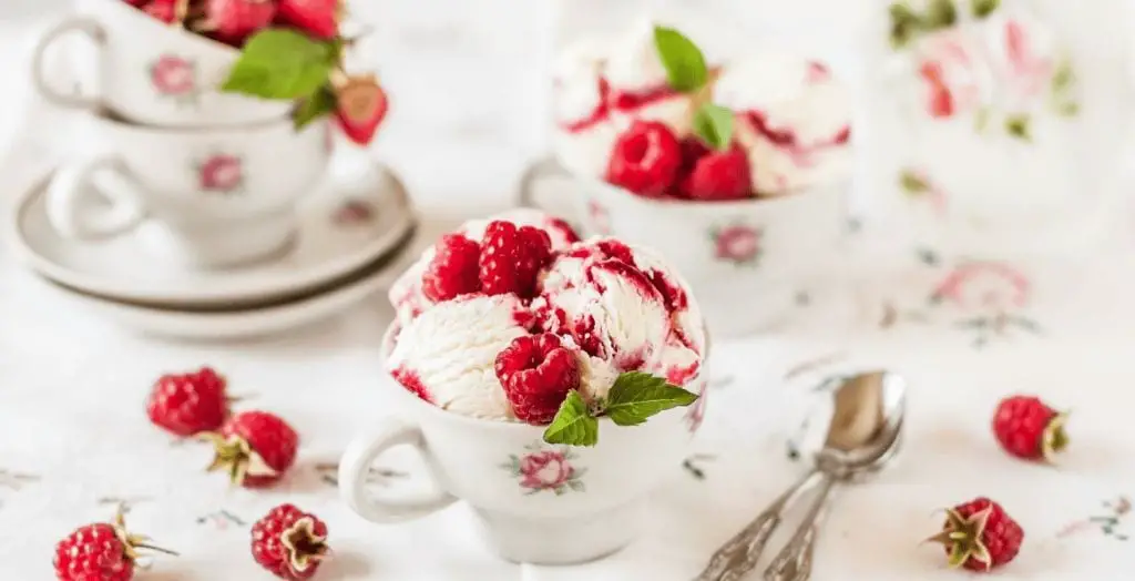 Raspberry Ripple Keto Ice Cream
